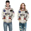 Família Correspondência Correspondente Armstrong Suite Space Kids Kids Mamonete Moletom Com Capuz Camisetas Camisetas Casuais Astronauta Spackonaut LJ201111