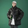 Piumino da donna Parka M-5XL Taglie forti Donna Donna Cappotto invernale trapuntato PU Giacca in pelle Parka Capispalla Manica lunga Donna XXXXXL Luci22