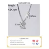 Inzatt Real 925 Sterling Silver Hollow Heart Pendant Choker Halsband för Mode Kvinnor Fina Smycken Hiphop Tillbehör Q0531