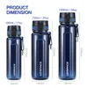 Sport Wasserflasche 500 ml 1000 ml Protein Shaker Outdoor Reise Klettern Fitnessstudio Tritan Kunststoff Getränk Tragbare auslaufsichere Flasche BPA frei 201105