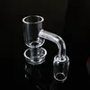 Terp Vacuum Quartz Banger Flat Top OD Heady Glass Smoking Accessories 14mm 18mm Male Female Joint 90 Degree Oil Dab Rig Domeless Nails Water Pipe TV01-04