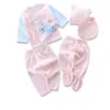 Urodzony zestaw ubrań dla dzieci dla dzieci 0- Cartoon Fashion Ubrania Dziewczyny i chłopcy bawełniane /set Baby Girl Outfits LJ201221