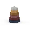 Silicone Stacking Bagues Dag Stacking Tower en Star Coeur Bague Shape Soft Dentition Stacker Blocs Bébé Toddler Tetaher Jouets Sensory Jouet Sensory