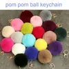 Kimter-X942FZA 8 cm Pompons Schlüsselanhänger Kaninchenfell Ball Schlüsselanhänger für Damen Handtasche Schlüsselanhänger Charm Autos Schlüsselanhänger Halter Tasche Zubehör Geschenke