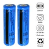 Nuova batteria 2x 18650 3000mAh 3.7 V BRC Batteria ricaricabile Li-ione per torcia elettrica + caricabatterie intelligente universale
