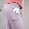 Yeni Malzeme Süper Yumuşak Yoga Kıyafetleri Kadınlar için Cepleri Yoga Pantolon Yüksek Bel Taytları Athleisure Spor Salonu Egzersiz