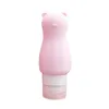 Mignon Animal Silicone Voyage Bouteilles Cosmétique Shampooing Lotion Conteneur Tube Squeeze Voyage Accessoires Bouteille Rechargeable