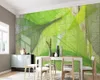 Обои с листьями Nordic минималистский зеленый лист вен листьев фона стены фон картина 3d фото обои custom