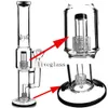 buntes Rohr Recycler Hooper Wasserpfeifen Bongs Glas Wasserpfeife Bohrinsel mit 14mm Innengewinde