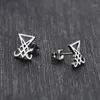 Stud Earrings Sigil Of Lucifer Satanic Symbol Seal Satan Demon Nu Goth Gothic Dark Occult Esoteric Pagan Wicca16996838