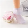 5 вариантов / Лот девушки кружевные носки дети дети сетки тонкий ребенок принцесса лодыжка носок белый розовый рюфля платье носок свадьба летняя весна lj200828