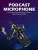 Zestaw mikrofonów komputerowych USB 192KHz / 24Bit wysoka szybkość pobierania próbek Professional Podcast Mikrofon skraplacza do PC Karaoke YouTube
