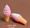 Smycken Tillbehör Hantverk Verktyg DIY Resin Simulering Extra Stora Cone Ice Cream Tillbehör Kreativ mat och spela Mobiltelefon Shell Kylskåp Pasta