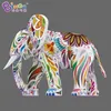 Personalizado 4x3.2 metros de réplica inflável elefante / ar soprado mascote elefante colorido para brinquedos de decoração esportes