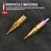 EZ Inkin Catron Tattoo Needles Mikropigmentering Permanent Make-up EyeBrows EyeleLever Lips MicroBlading 20PCS / Lot 211229