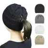 Bonnet/crâne casquettes 2021 dames automne et hiver mode chaud chapeau couleur tricoté Sports de plein air course femmes'shat1