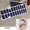 22 tips / ark Full täckning Nail Sticker Wraps DIY Dekaler Självhäftande naglar klistermärken för kvinnor tjejer
