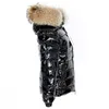 Winter Jacket Women Real Fur Coat Parkas Duck Down Lining Coat Real Raccoon Fur Collar Warm Black Streetwear 201214