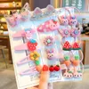 Children's daisy headdress side banger baby bow small Korean lovely hairpinclip2072314