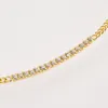 ANDYWEN Nuovo argento sterling 925 oro 27mm linea zircone ciondolo ciondolo collana a catena lunga collana girocollo moda donna gioielli Q0531