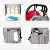 미라 가방 기저귀 가방 배낭 큰 기저귀 가방 USB 충전 전화 가방 BBEBE 엄마 간호 기저귀 가방 용량 어머니 주최자 LJ201013