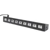 AC90V-240V 27W 9 LED's Paars Gloednieuwe en Hoge Kwaliteit Lichten Bruiloft Stage Lamp Zwart