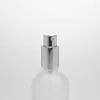 10 ml 1/3 oz Refillerbar doftflaska med silver spruta tjockt glas för parfymer, colognes, eteriska oljor, skönhetssprayer parfymolja