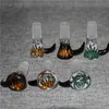 Hookahs Partihandel 14mm Glasskålar Manlig handtag Vacker Slide Bowl Piece Smoking Accessoarer Oil Rig Dabber Tool