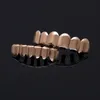 tanden grillz glazuur goud grillz tanden hiphop bling sieraden voor mannen body piercing sieraden wil en sandy