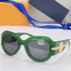 Gafas de sol de diseñador Z1132E ovaladas de color grueso marco degradado gafas de sol negras para hombre o para mujer gafas de lujo para dama conducción de automóviles 1848071