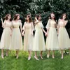 Plus -storlek ljusblå grå rosa champagne junior brudtärna klänningar sött minne bröllop festklänning examen robes5532960