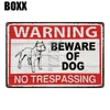 2021 Warning Beware Attack Cat Watch Dog on Duty Pet Metal Plate Wall Pub Restaurant Home Art Decor Iron Poster Cuadros Garage Dec5056774