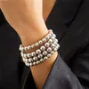 Exaggerated Acrylic Bead Homme Bracelets on Hand for Women Men Handmade Big Ball Chain Fashion Jewelry 2022 Steampunk