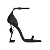 مصمم الخنجرات النساء اللباس أحذية Opyum High High Heels Alphabet Lays Leath