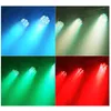 LED-scenlampa RGBW Par Lights 54PCS LED 54W Ljudaktiverad Auto DMX512 Disco Light för DJ Party Wedding Club Pub KTV, Pack med 2 lig