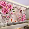 QIANZEHUI Diamond Embroidery Round Diamond Jade carved rich rose Full rhinestone 5D Diamond painting cross stitch needlework 201213106