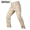 Tacvelasen tactical calças homens marinho multi bolsos rip-pare cargas de carga calças militares combate algodão calças airsoft exército caminhada calças lj201007