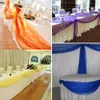 Royal Blue 10M * 1.35M Sheer Organza Swag Fabric Wedding Party Supplies décoration Textiles de maison par livraison gratuite avec haute qualité 201203