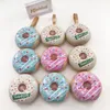 8piece / lote donuts cílios Caixa de embalagem cute dramático 3d mark cílios case personalizado logotipo atacado barato venda quente lash caixas