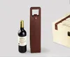 بو الجلود النبيذ أو الشمبانيا زجاجة أكياس هدية حمل حقيبة سفر جلدية واحدة النبيذ زجاجات الناقل حقيبة حالة المنظم هدية