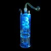 LED lumineux en forme de bateau en verre narguilé fumer Pipe fumée Shisha tuyaux en verre jetables brûleur à mazout cendriers Bong percolater barboteur accessoires de bol de tabac