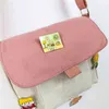 Nxy handväska d0lf shoppingkassar kvinnor söt kawaii tryckta kanfas fritid dagliga butik väska crossbody axel satchel handväska ny 0208