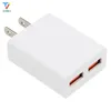 US-Plug Dual Port 5V 2.1a USB Laddare för Samsung iPhone LG Xiaomi Huawei Sony Portable Moblie Phone Charger 50pcs / Lot