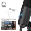 Micrófono condensador profesional para estudio de grabación, micrófono USB para PC, ordenador portátil, Streaming, Podcasting, Karaoke, juegos