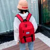 4 piece/set High capacity Women Backpack high school student bookbags Korean Vintage girls boys Shoulder Bags Travel Backbags LJ201225