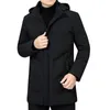 nuova giacca invernale da uomo addensare caldo uomo Parka cappotto con cappuccio in pile giacche da uomo capispalla antivento piumino Parka 201218