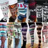 Winter Weihnachten Schneeflocke gestrickte Leggings Weihnachten warme Strümpfe Hosen Stretch Strumpfhosen Frauen Bootcut dehnbare Hosen