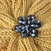 Beanie/Skull Caps Women Hat Sticked Bohemian Styleinlaid med Diamond Jewelry for Ladies Cap Winter Warme Beanies1