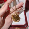 Luxury Classic Designer Copper With 18k Gold Plated Leopard Pendant Sweater Necklace For Women Jewelry7475765