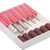 6PCS Nail Art Drill Bits and Sanding Bands for Replacement Set Electric File Metal Bit